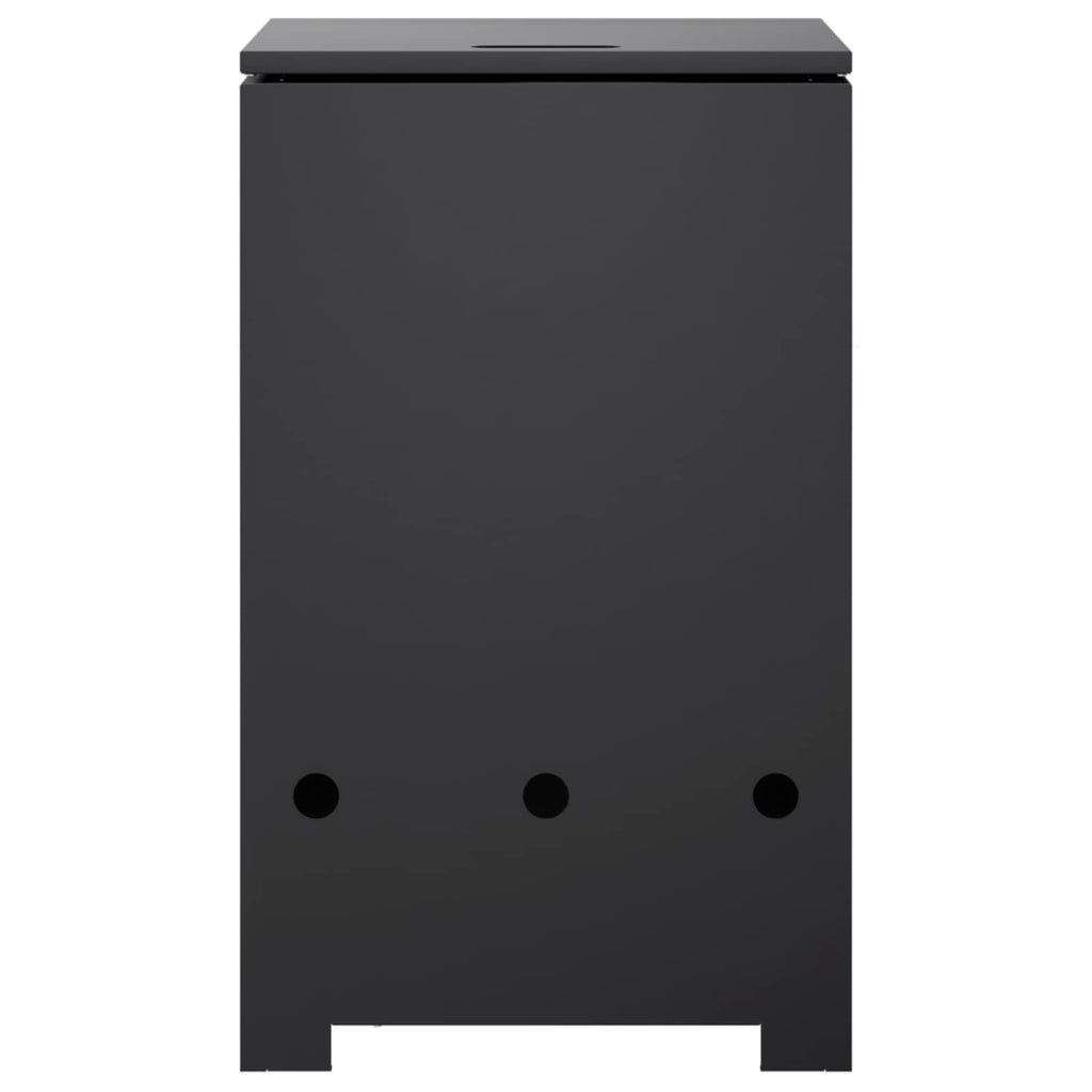 vidaXL Obudowa butli gazowej 40 x 40 x 66 cm Stal Czarny