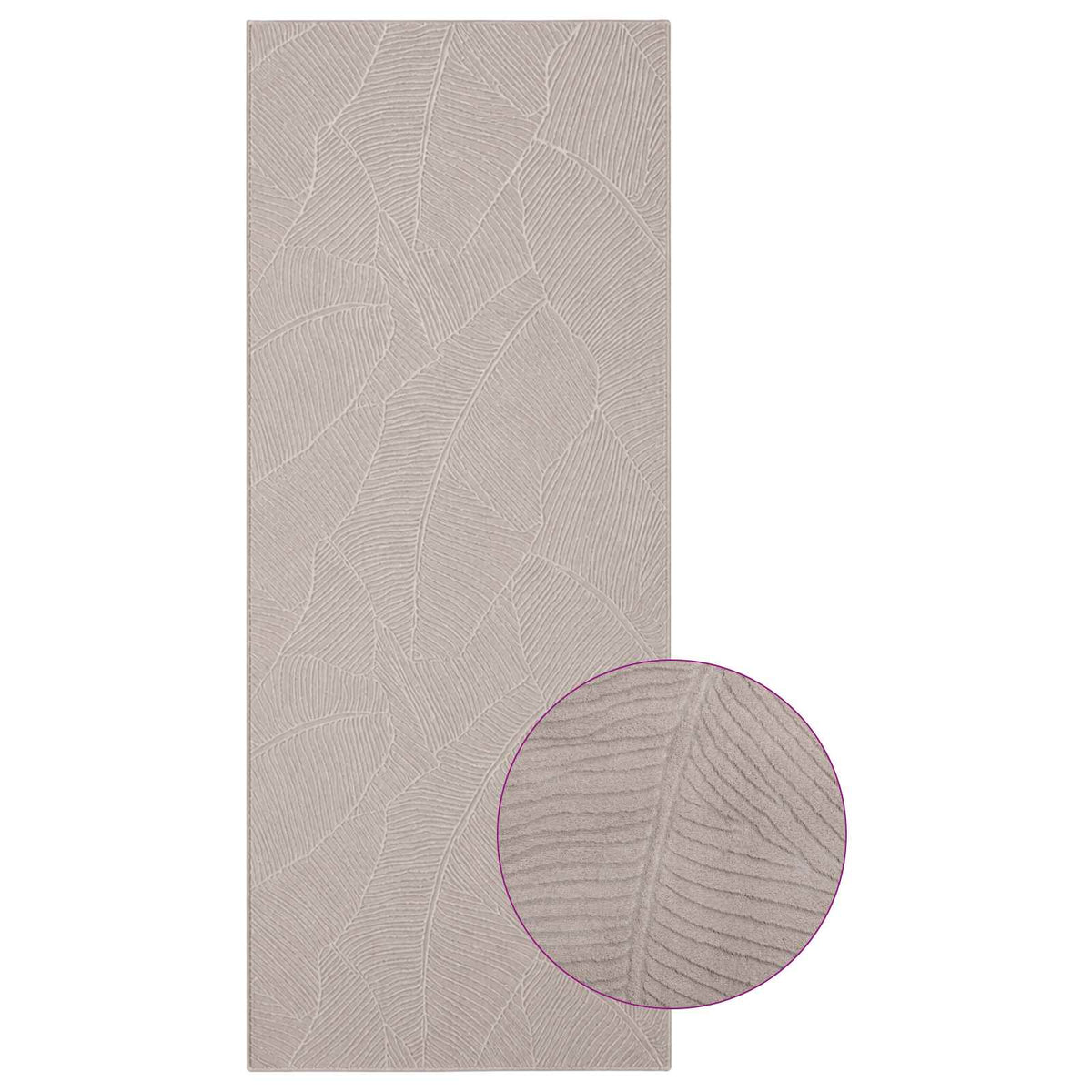vidaXL Dywan IZA Beżowy 80 x 200 cm 100% poliester Niskie runo