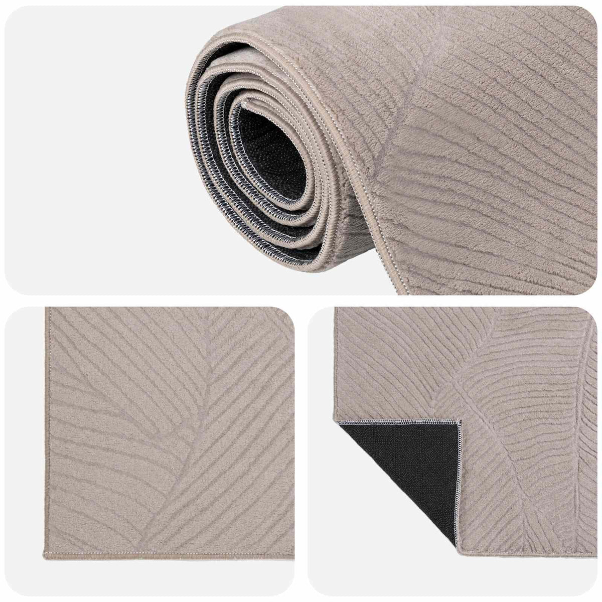 vidaXL Dywan IZA Beżowy 120 x 170 cm 100% poliester Niskie runo