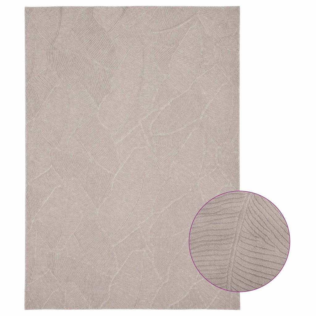vidaXL Dywan IZA Beżowy 120 x 170 cm 100% poliester Niskie runo