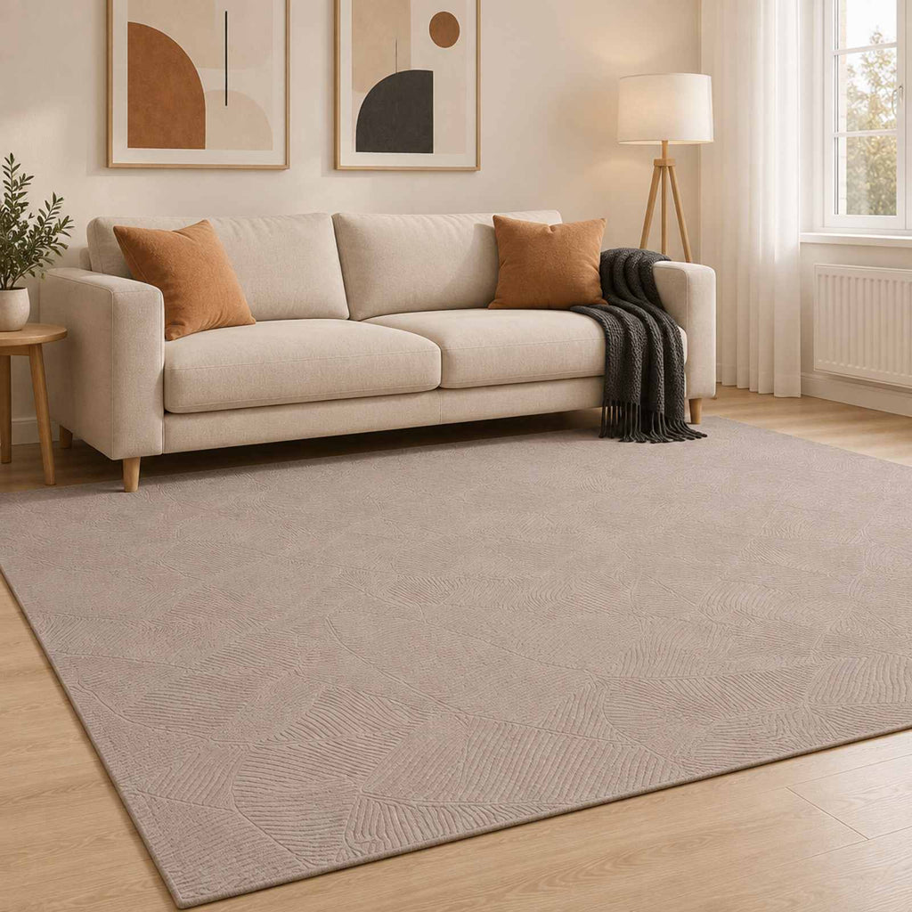 vidaXL Dywan IZA Beżowy 200 x 280 cm 100% poliester Niskie runo