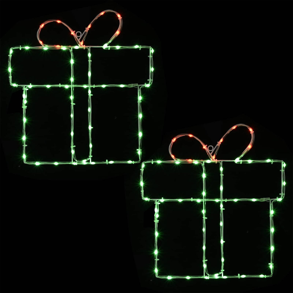 vidaXL Świąteczne ozdoby świetlne na okno LOVIISA 2 szt. 160 LED