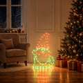 vidaXL Skrzat LED LOVIISA 80 LED Wielokolorowy i 38 x 60 cm