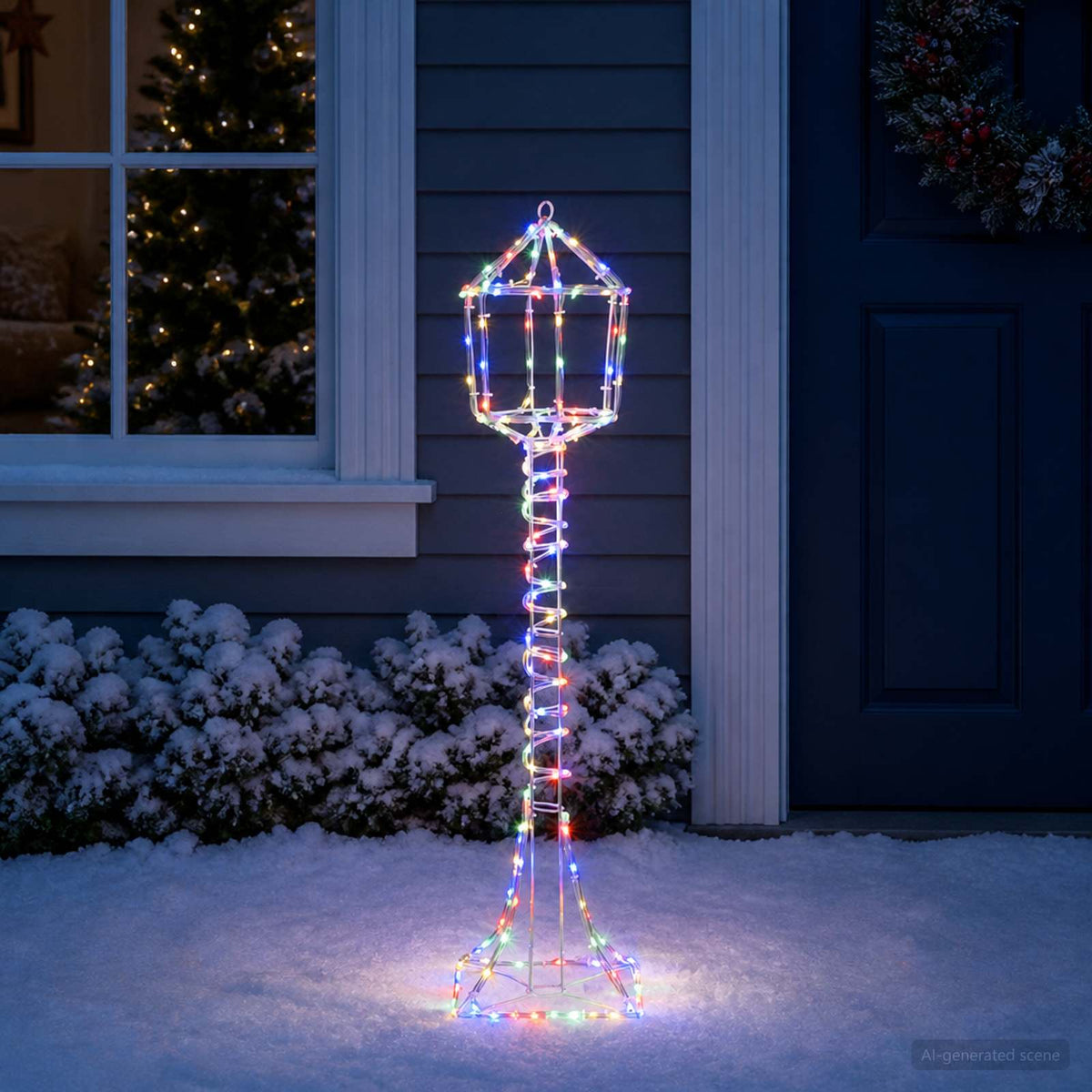 vidaXL Latarnia świąteczna LED LOVIISA 160 LED Wielokolorowy
