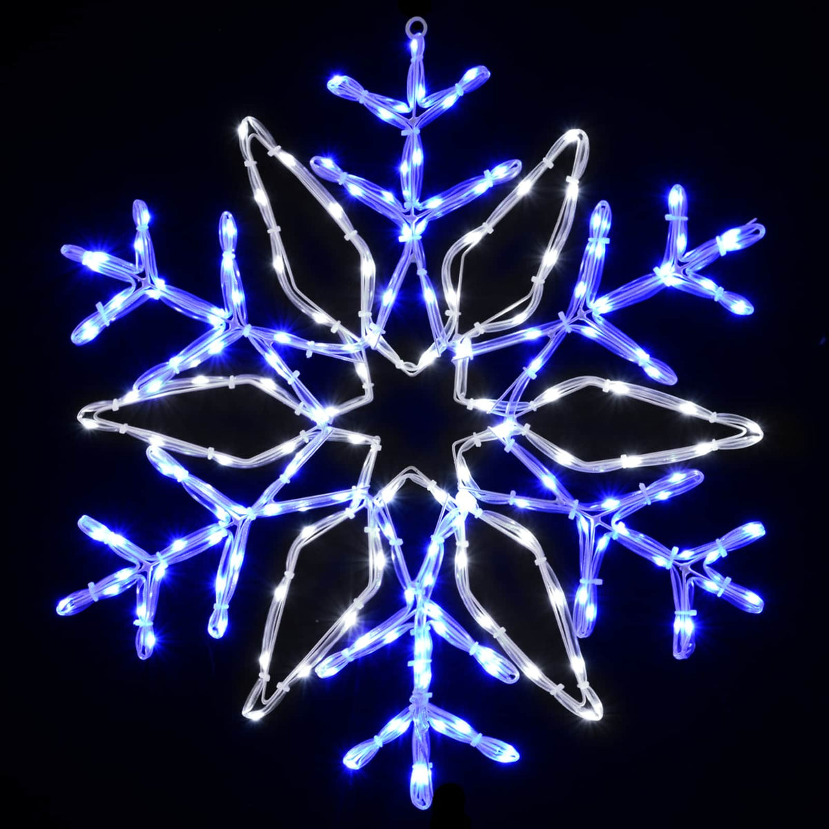 vidaXL Świecący płatek śniegu LED LOVIISA 140 LED Zimna biel Ø 55 cm