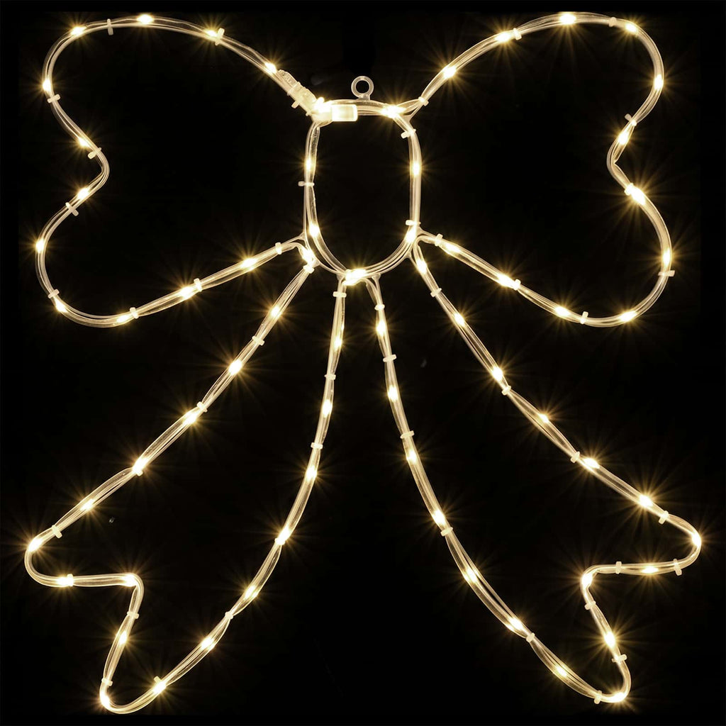 vidaXL Kokarda świetlna LED LOVIISA 70 LED Ciepła biel 50 x 51 cm