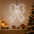 vidaXL Kokarda świetlna LED LOVIISA 70 LED Zimna biel 50 x 51 cm