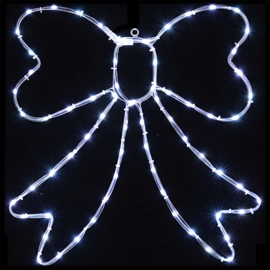 vidaXL Kokarda świetlna LED LOVIISA 70 LED Zimna biel 50 x 51 cm