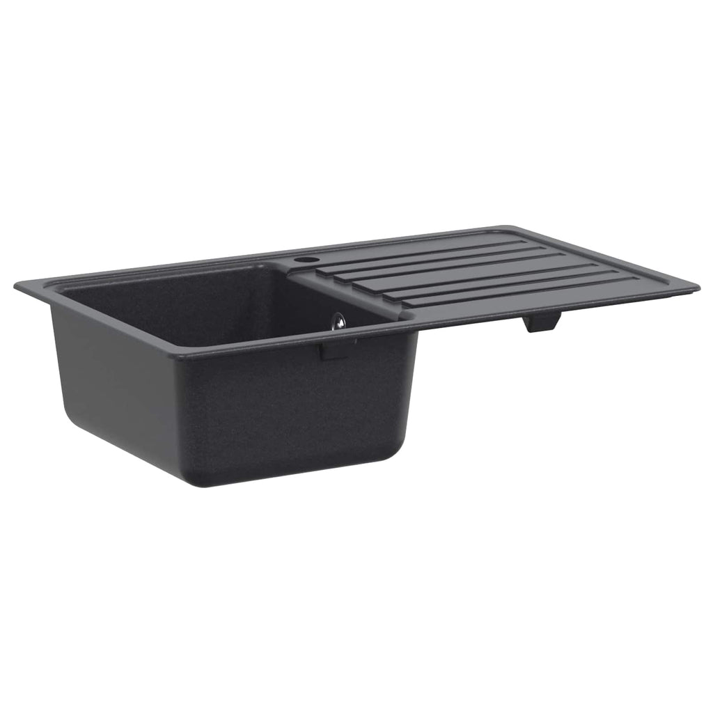 vidaXL Zlewozmywak z ociekaczem Granit 76,5 cm x 46 cm x 28 cm