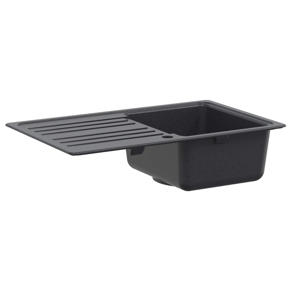 vidaXL Zlewozmywak z ociekaczem Granit 76,5 cm x 46 cm x 28 cm