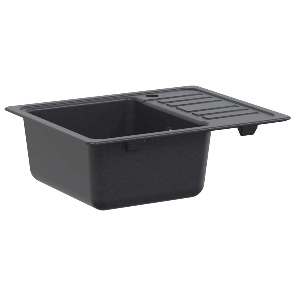 vidaXL Zlewozmywak kuchenny z ociekaczem Granit 57.5 x 46 x 28 cm