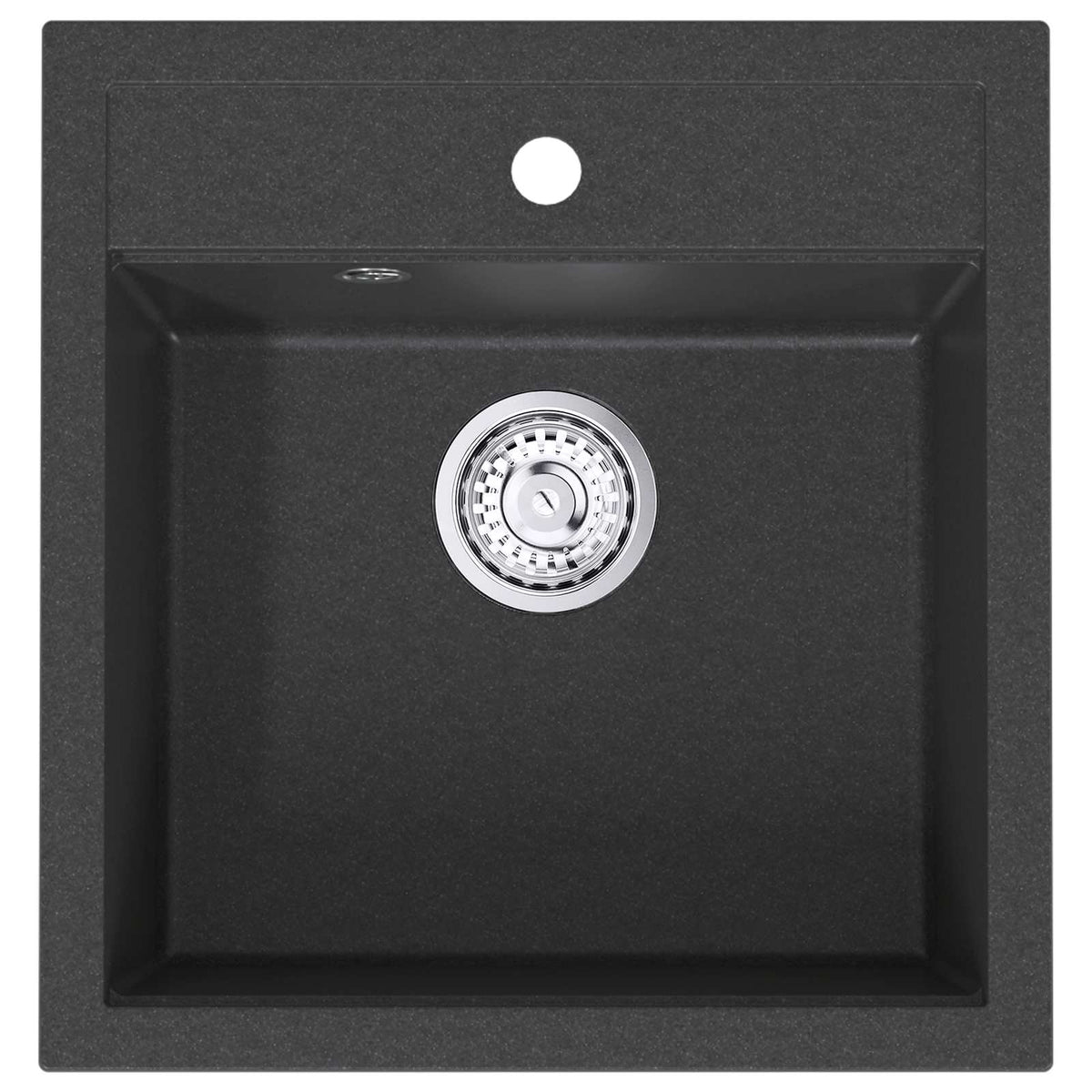 vidaXL Zlew kuchenny jednokomorowy Granite 49 x 51 x 30.5 cm Grafitowy