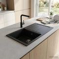 vidaXL Zlew kuchenny jednokomorowy Granite 78 x 50 x 20 cm Grafitowy