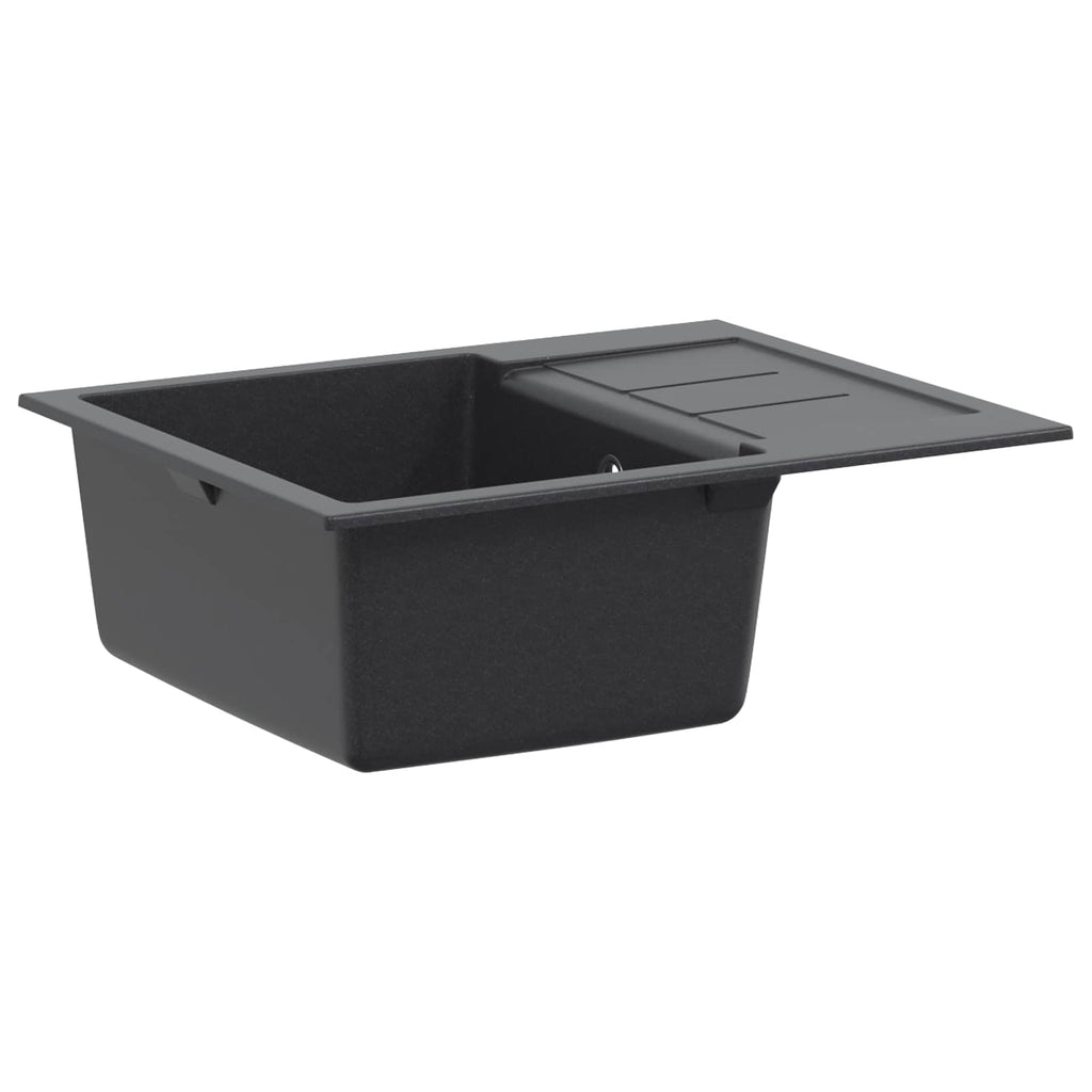 vidaXL Zlew kuchenny jednokomorowy Granite 62 x 50 x 20 cm grafitowy