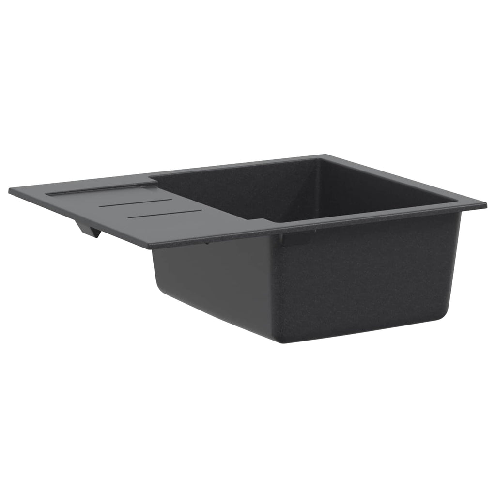 vidaXL Zlew kuchenny jednokomorowy Granite 62 x 50 x 20 cm grafitowy