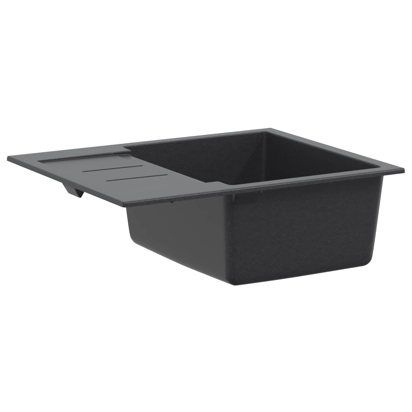 vidaXL Zlew kuchenny jednokomorowy Granite 62 x 50 x 20 cm grafitowy