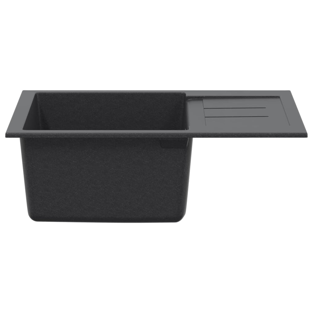 vidaXL Zlew kuchenny jednokomorowy Granite 62 x 50 x 20 cm grafitowy