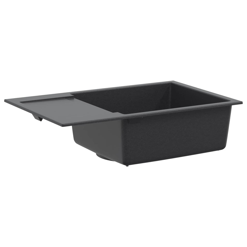 vidaXL Zlew kuchenny jednokomorowy Granite 78 x 50 x 20 cm Grafitowy