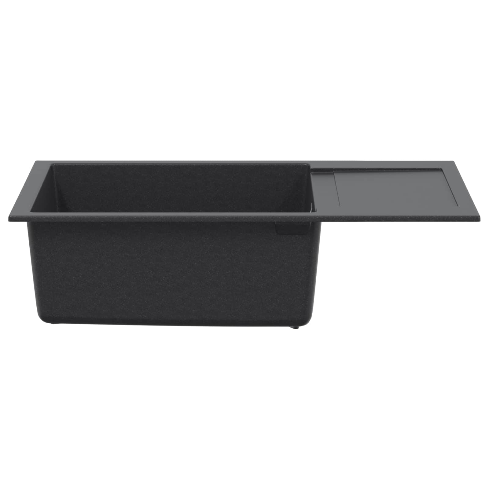 vidaXL Zlew kuchenny jednokomorowy Granite 78 x 50 x 20 cm Grafitowy
