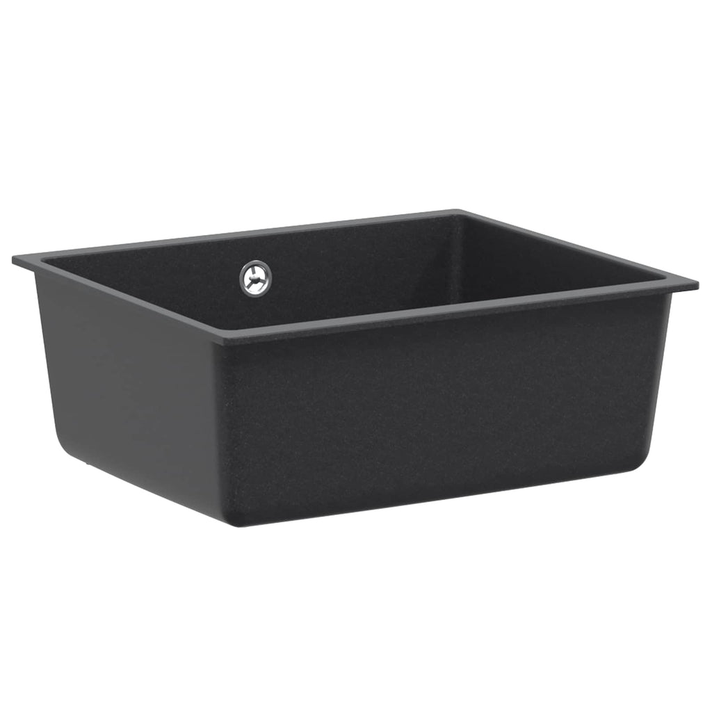 vidaXL Zlewozmywak kuchenny jednokomorowy Granit 53 x 46 x 20 cm