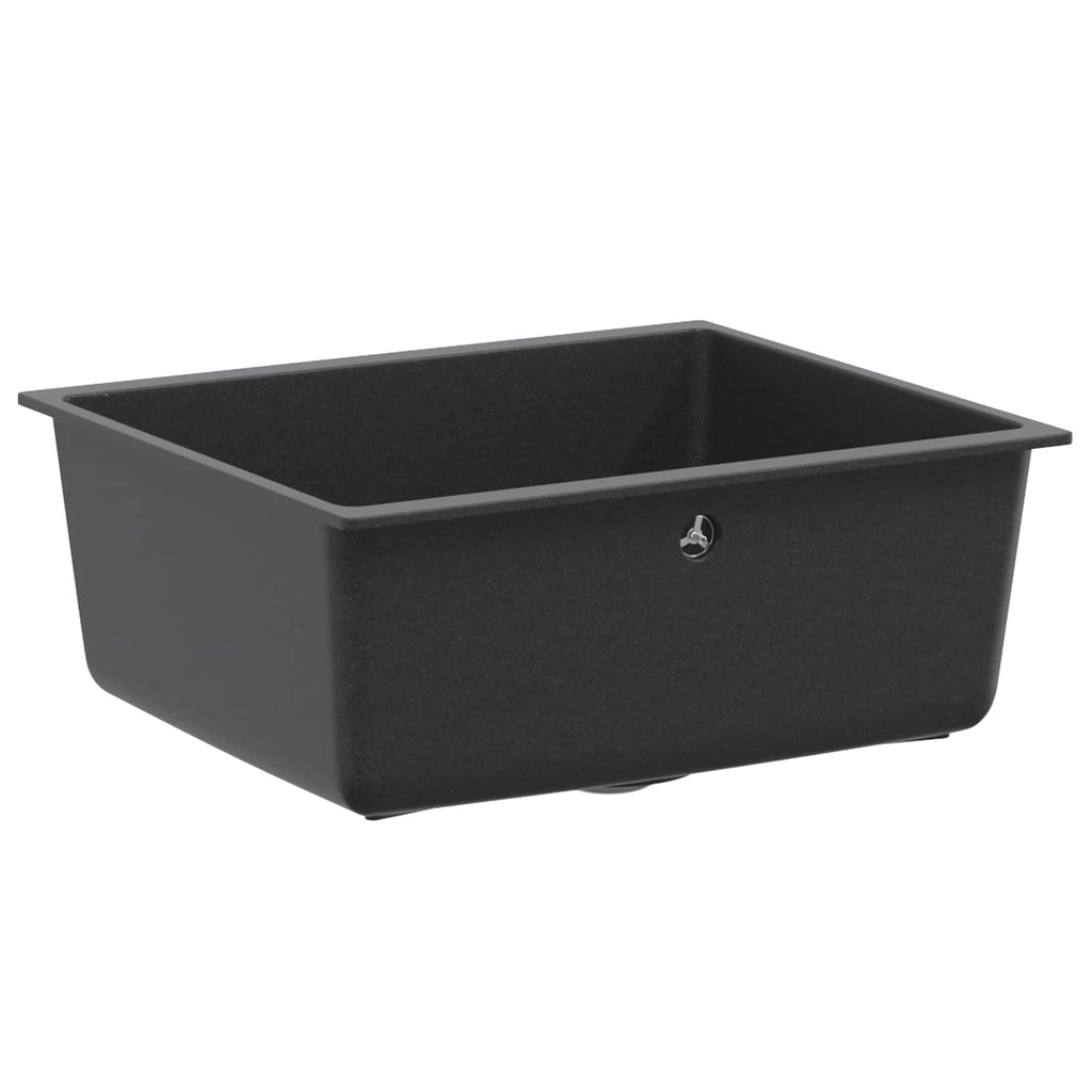 vidaXL Zlewozmywak kuchenny jednokomorowy Granit 53 x 46 x 20 cm