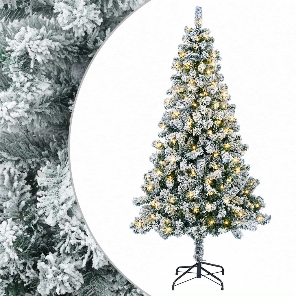 vidaXL Sztuczna choinka z zawiasami 120 cm 150 LED Ciepła biel