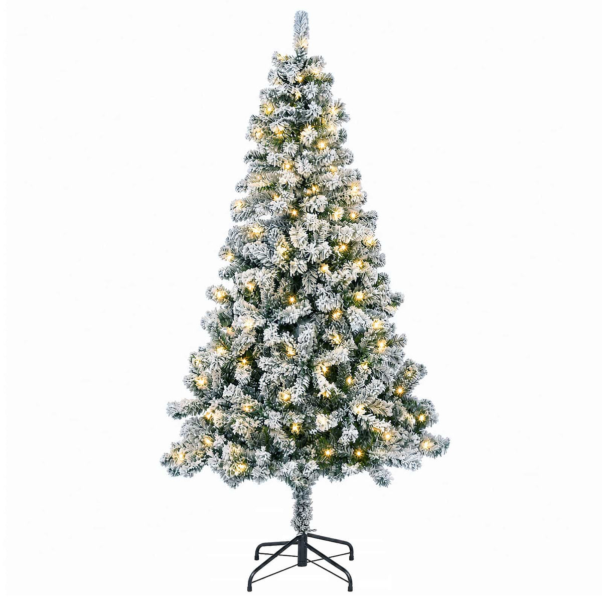 vidaXL Sztuczna choinka z zawiasami 120 cm 150 LED Ciepła biel