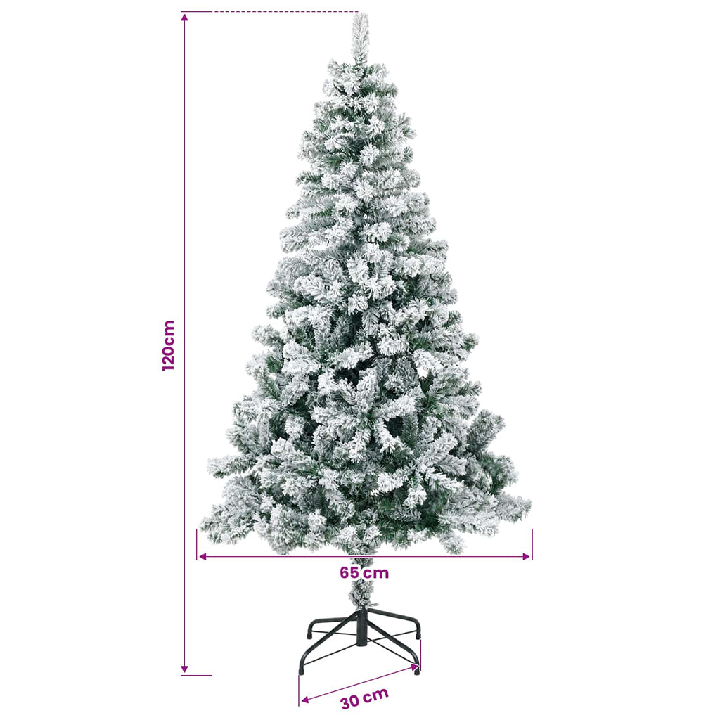 vidaXL Sztuczna choinka z bombkami 120 cm 150 LED Ciepła biel