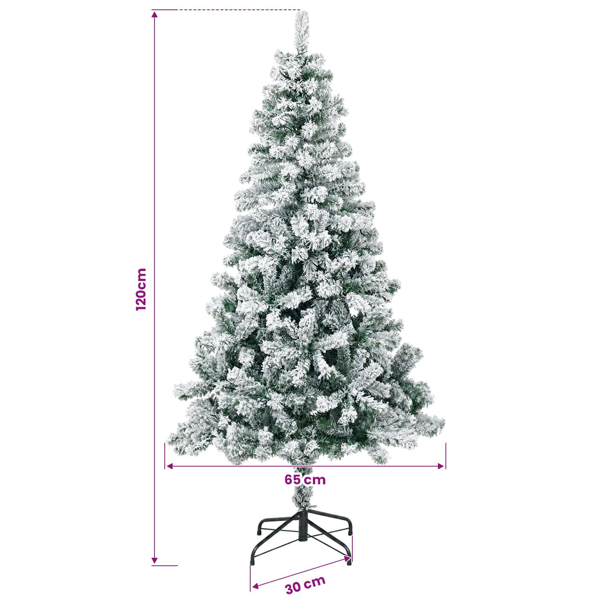 vidaXL Sztuczna choinka z bombkami 120 cm 150 LED Ciepła biel