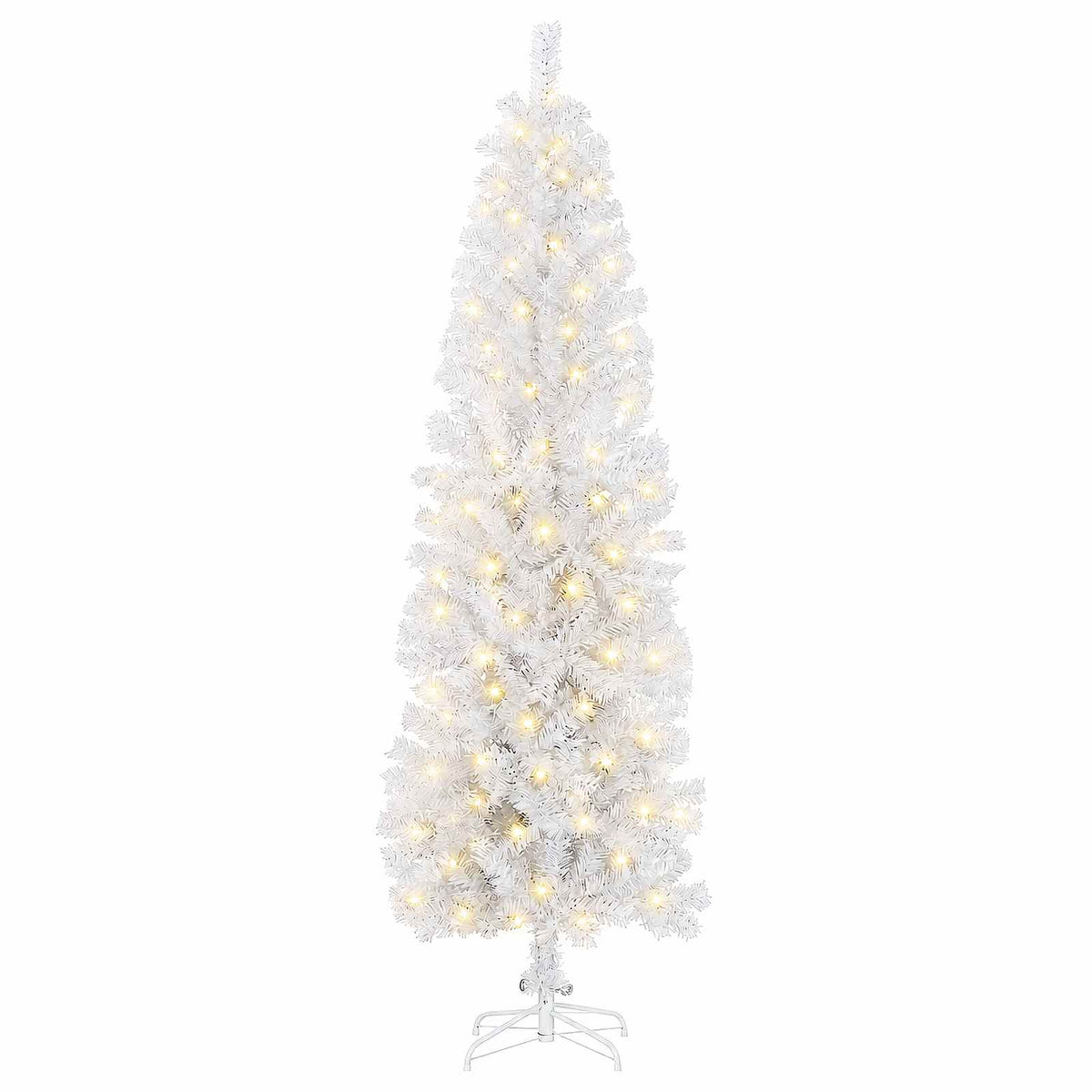 vidaXL Sztuczne smukłe drzewo bożonarodzeniowe 180 cm 300 LED