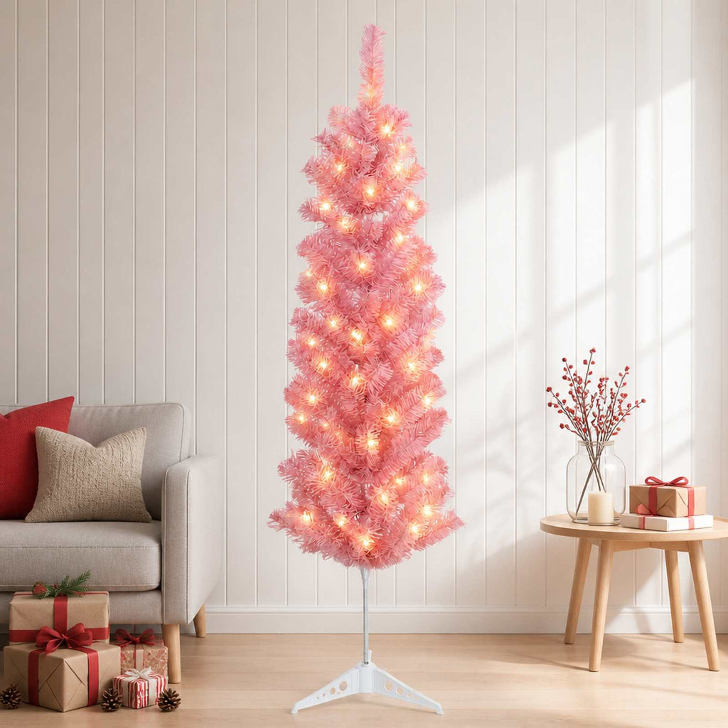 vidaXL Sztuczne smukłe drzewo bożonarodzeniowe 120 cm 150 LED