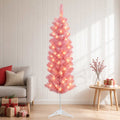 vidaXL Sztuczne smukłe drzewo bożonarodzeniowe 120 cm 150 LED