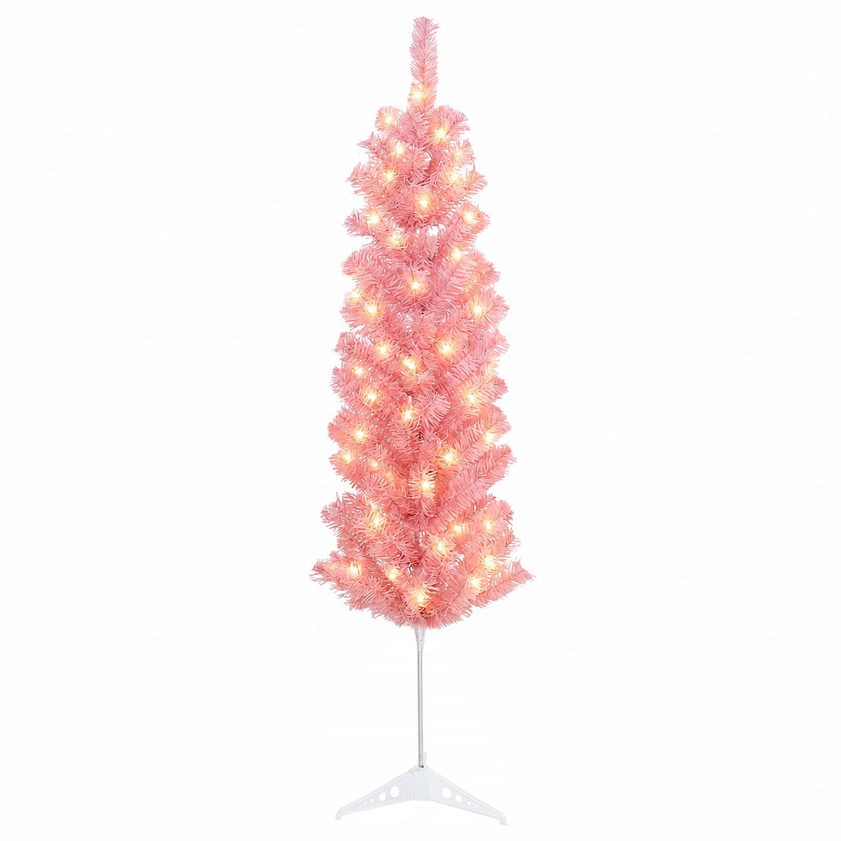 vidaXL Sztuczne smukłe drzewo bożonarodzeniowe 120 cm 150 LED