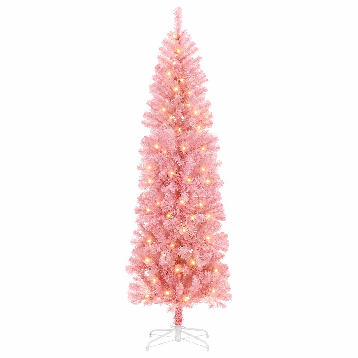 vidaXL Sztuczne smukłe drzewo bożonarodzeniowe 180 cm 300 LED
