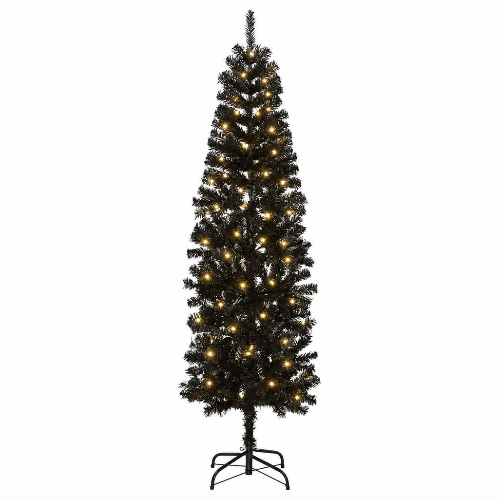 vidaXL Sztuczne smukłe drzewo bożonarodzeniowe 180 cm 300 LED