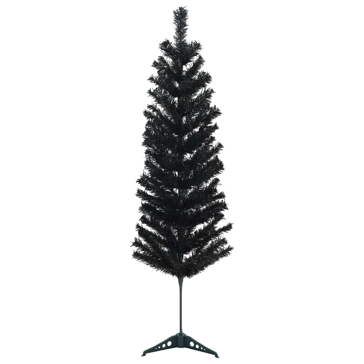 vidaXL Sztuczna wąska choinka z bombkami 150 cm 150 LED Ciepła biel