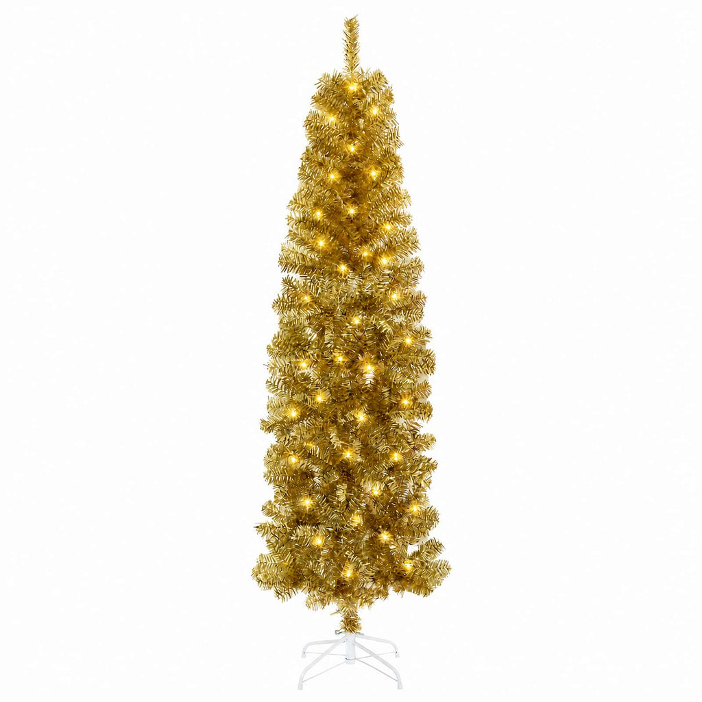 vidaXL Sztuczne smukłe drzewo bożonarodzeniowe 180 cm 300 LED