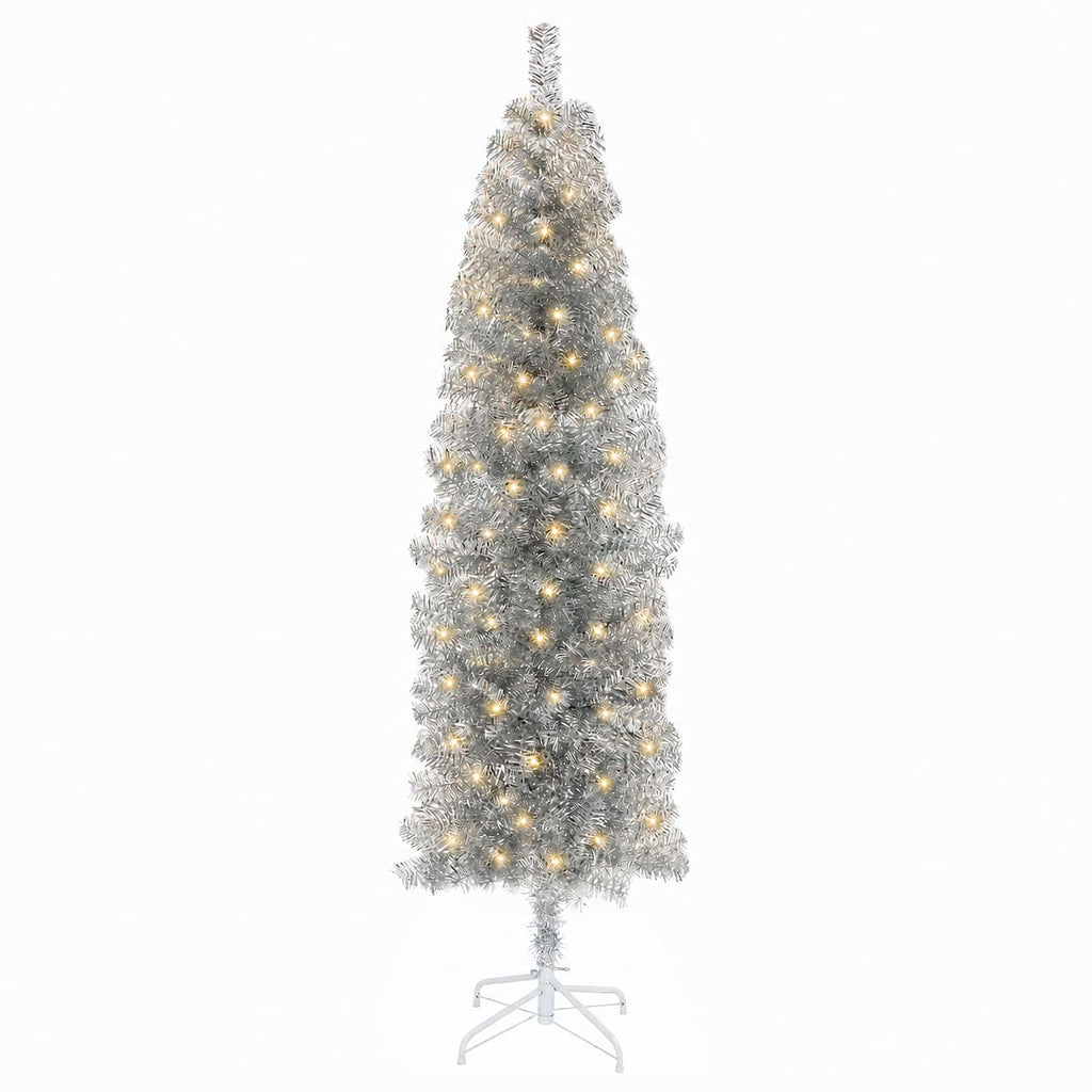 vidaXL Sztuczne smukłe drzewo bożonarodzeniowe 180 cm 300 LED