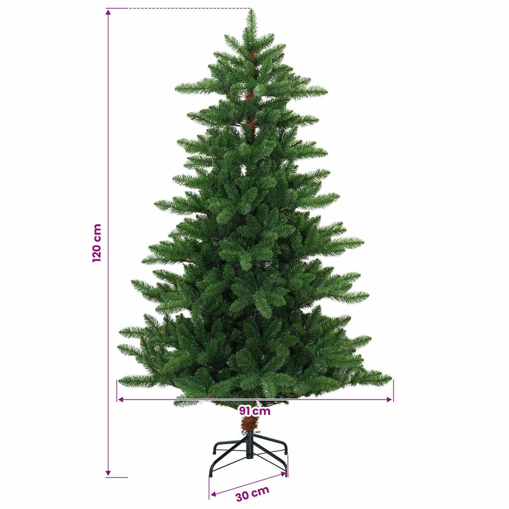 vidaXL Artificial Christmas Tree with Bauble 120 cm 150 LED