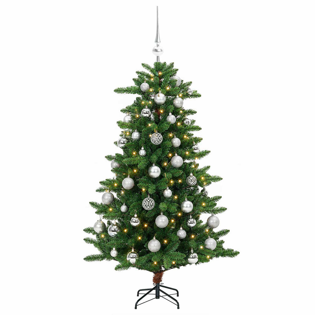 vidaXL Artificial Christmas Tree with Bauble 120 cm 150 LED