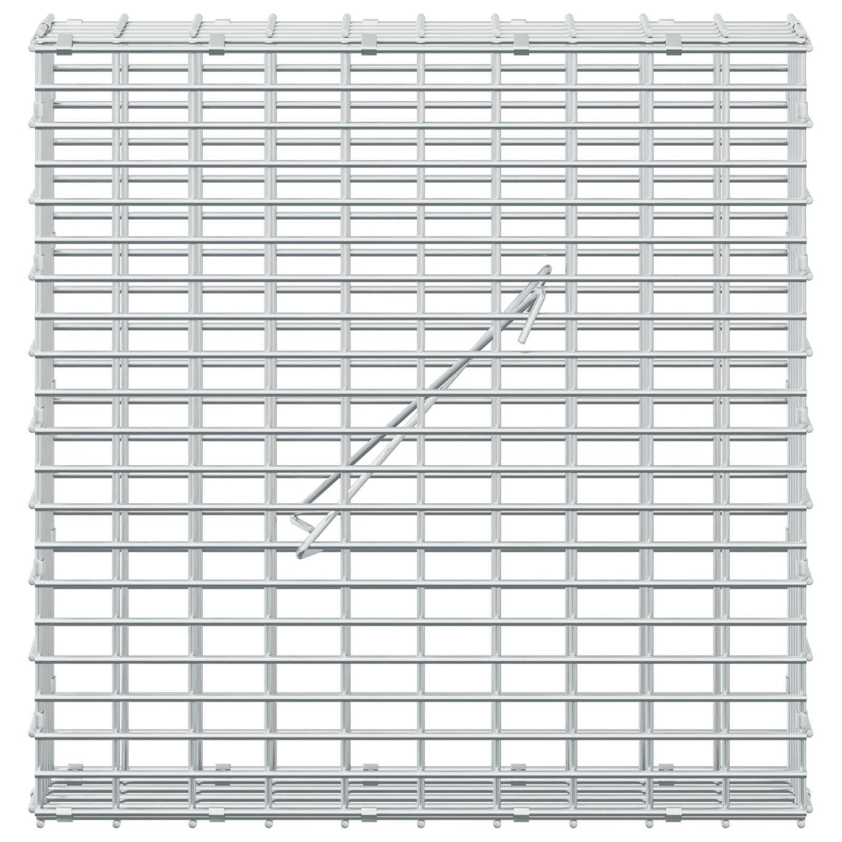 vidaXL Gabion z drutu 3,5 mm i siatką 5x2,5 cm 50x10x50 cm