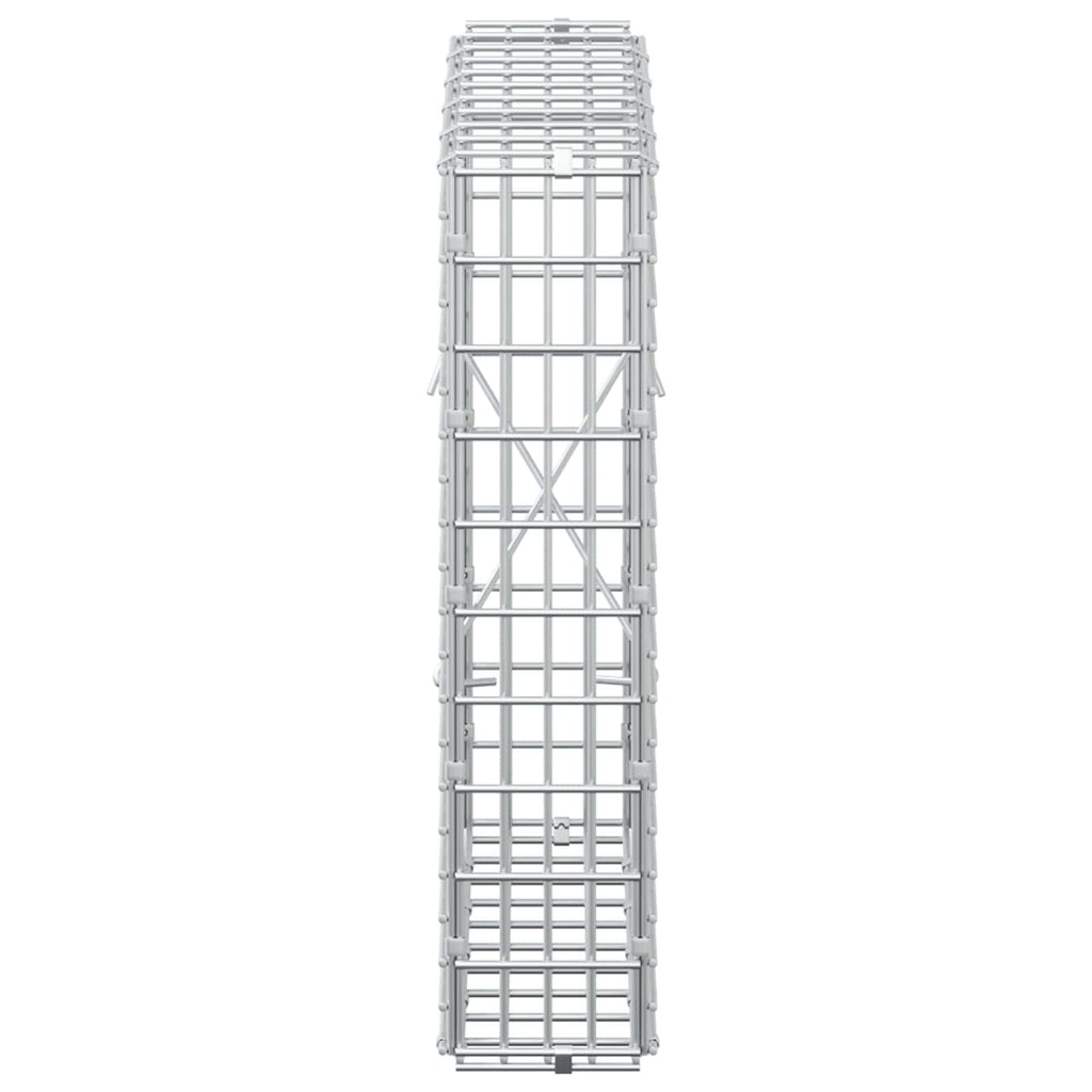 vidaXL Gabion z drutu 3,5 mm i siatką 5x2,5 cm 50x10x50 cm