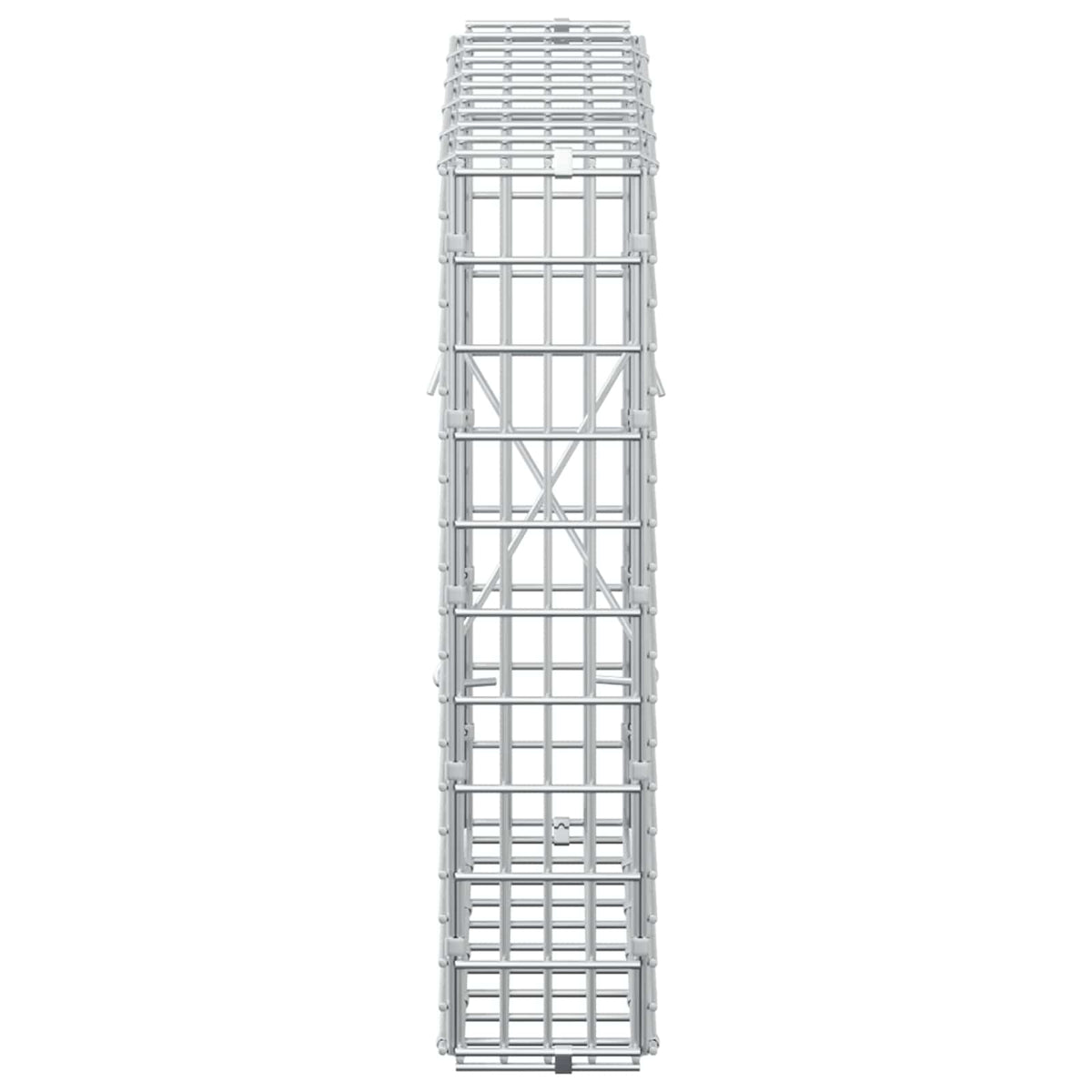 vidaXL Gabion z drutu 3,5 mm i siatką 5x2,5 cm 50x10x50 cm