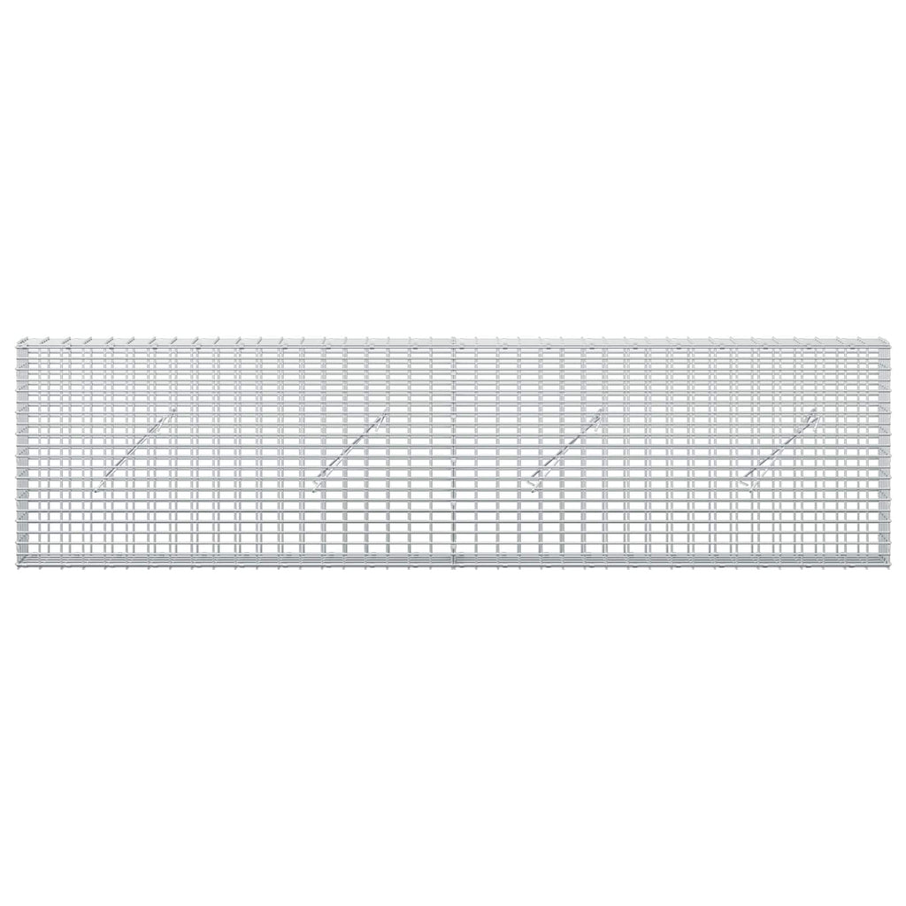 vidaXL Gabion z drutu 3,5 mm i siatką 5x2,5 cm 200x10x50 cm