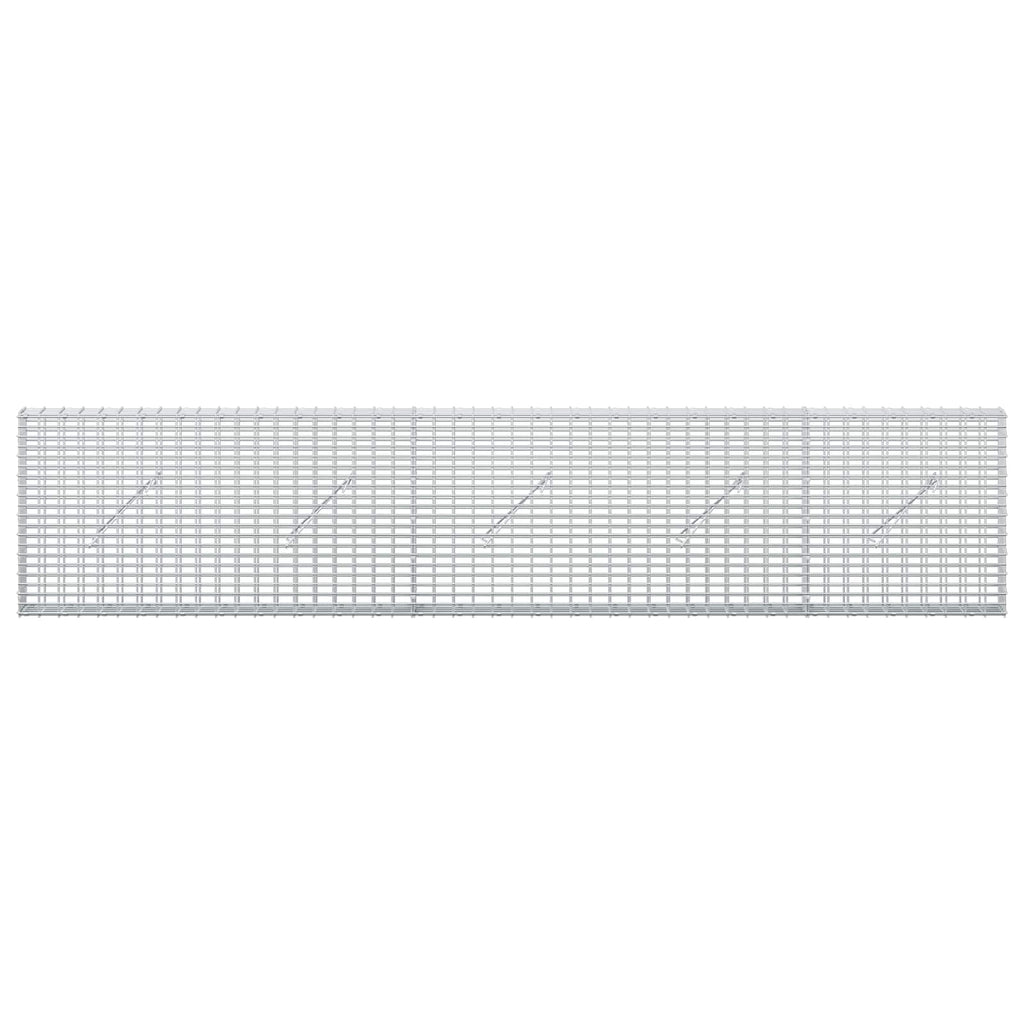 vidaXL Gabion z drutu 3,5 mm i siatką 5x2,5 cm 250x10x50 cm