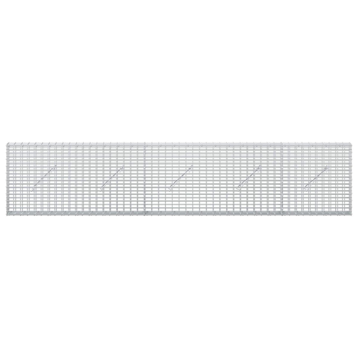 vidaXL Gabion z drutu 3,5 mm i siatką 5x2,5 cm 250x10x50 cm