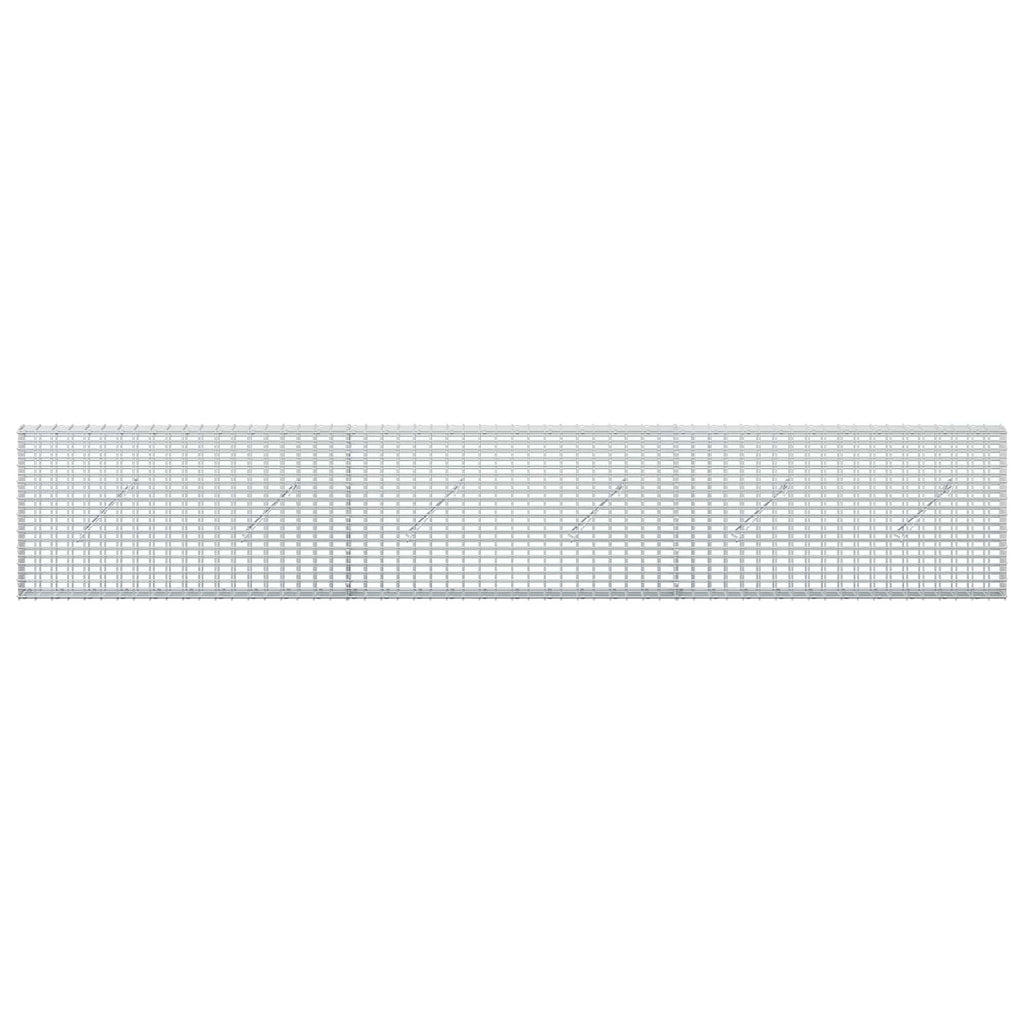 vidaXL Gabion z drutu 3,5 mm i siatką 5x2,5 cm 300x10x50 cm