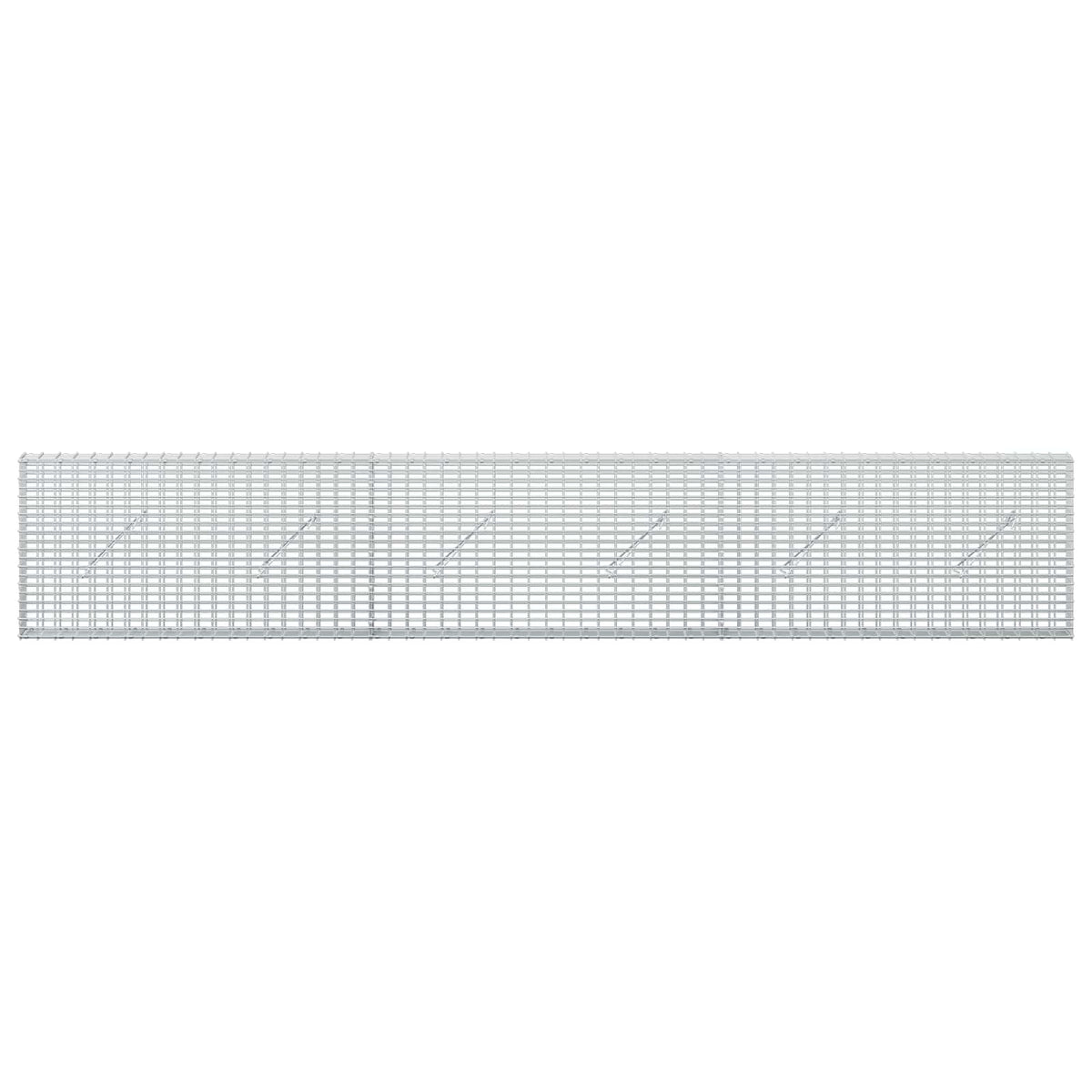 vidaXL Gabion z drutu 3,5 mm i siatką 5x2,5 cm 300x10x50 cm