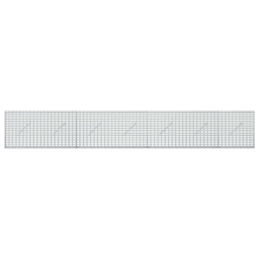 vidaXL Gabion z drutu 3,5 mm i siatką 5x2,5 cm 350x10x50 cm