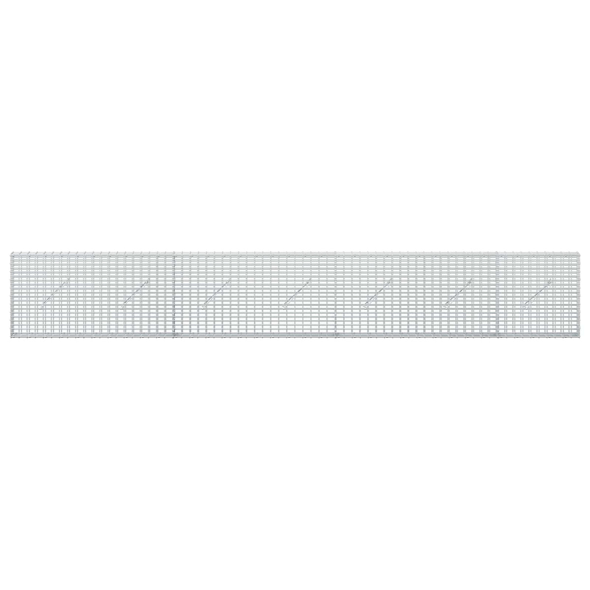 vidaXL Gabion z drutu 3,5 mm i siatką 5x2,5 cm 350x10x50 cm